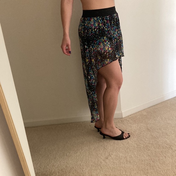 Stargazer floral high-low skirt - Picture 4 of 4